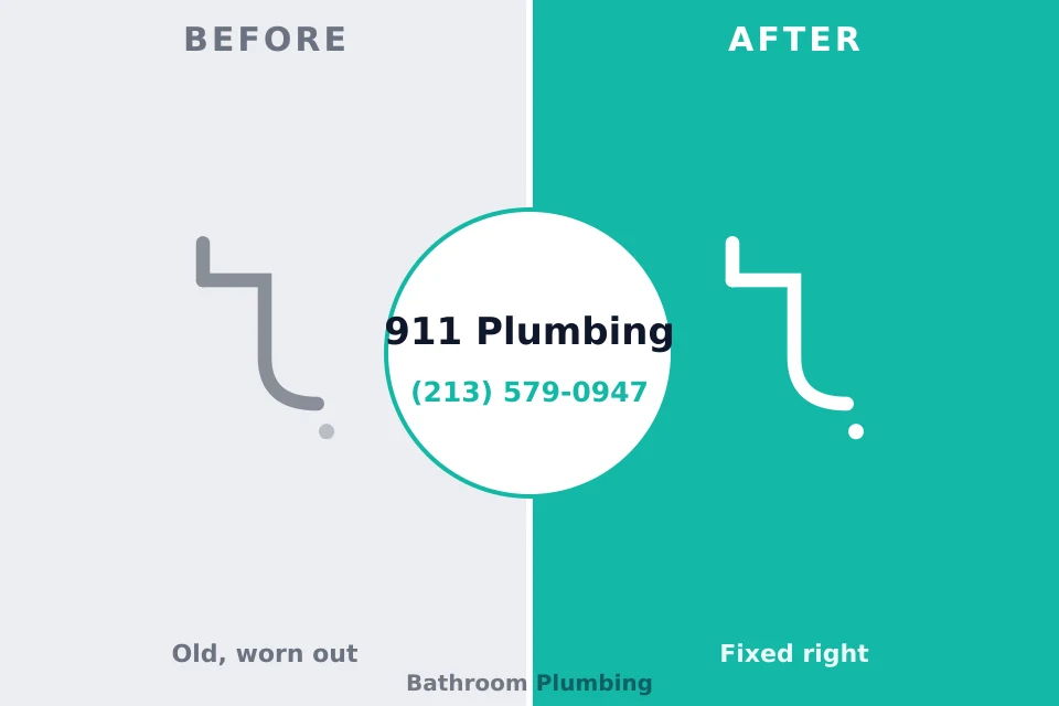 Before and after: plumbing company Hilltop, SC